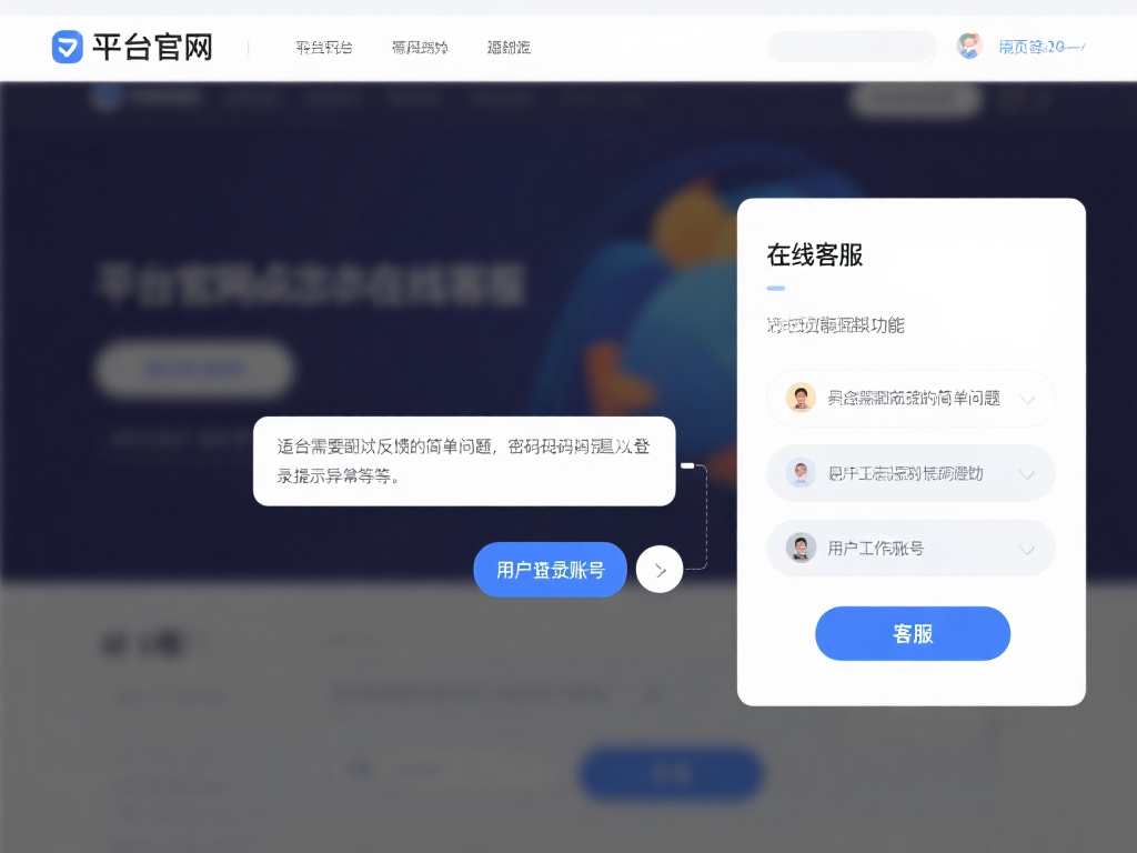 在线客服功能
平台官网通常设有在线客服入口，用户
